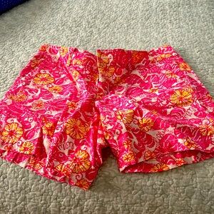 Lily Pulitzer short pink white and yellow